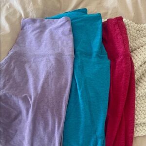 Beyond Yoga Purple, Blue, and Red Leggings, never worn